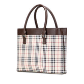 House Check Canvas Handbag